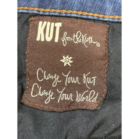 Kut from the Kloth Straight Leg Jeans Women’s Size 8 Whiskering - Picture 6 of 12
